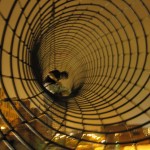 Drahttunnel in 20m Höhe - funky!